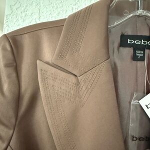 Bebe Women's Tan Pantsuit Blazer